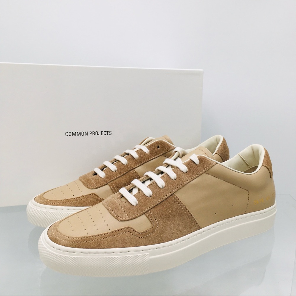 Common Projects - Bball Duo - Ten Leather/ Suede Low Top Men’s US 7 M